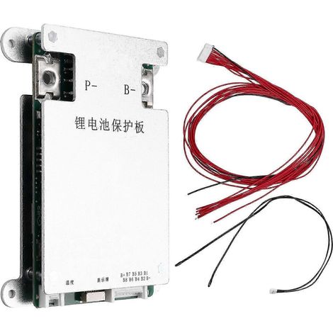 Carte de protection intelligente pour batteries lithium-ion 4-8S 60 A avec BMS, équilibrage actif et compatibilité Bluetooth pour batteries ternaires/lithium-fer. WHBYV (1/4)