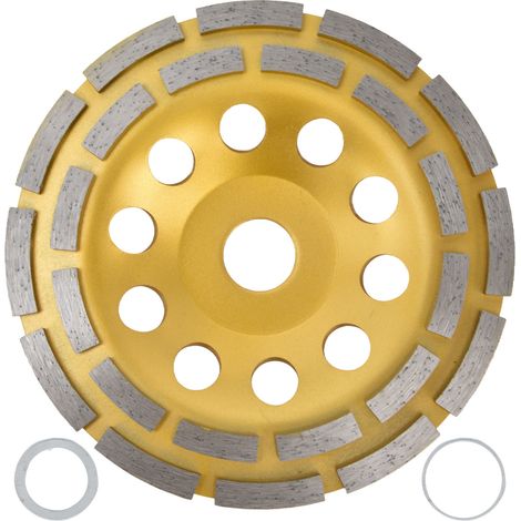Roues en béton à Double rangée de meule de coupe de diamant pour le marbre de pierre de granit 150mm (1/5)