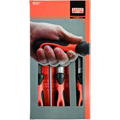 Bahco Set de 5 limas negras ergonómicas 200 mm