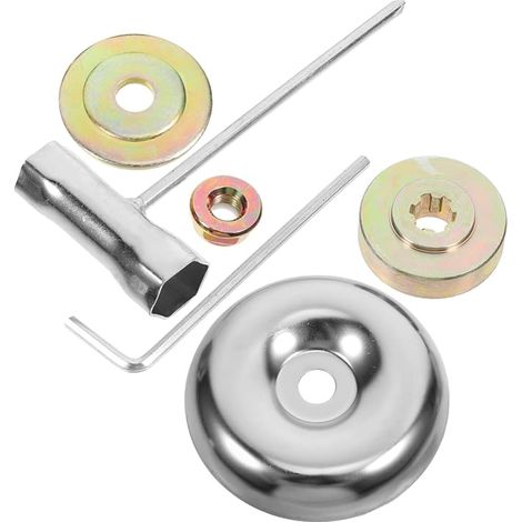 YARNOW 6 Pièces Kit Entretien Adaptateur Lame pour Débroussailleuse et Tondeuse à Gazon Accessoires Fiables avec Vibration pour Jardinage et Désherbage (1/5)