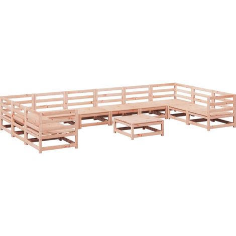 Maison Exclusive - 11-tlg. Garten-Sofagarnitur Massivholz Douglas