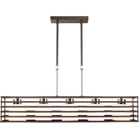 Lampara colgante Cell Wenge 5xE27