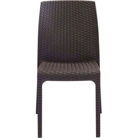 ALMA - sedia da giardino impilabile in wicker stampato (1/4)