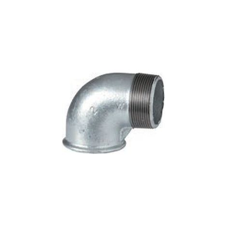 92 - Curca a gomito 90° MF 1/4" in ghisa zincata 09205001 - -  EURACCORDI - -