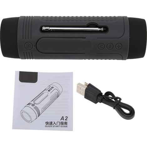 Tragbarer kabelloser Bluetooth-Lautsprecher mit Subwoofer und LED, Multimedia-Lautsprecher für den Außenbereich (1/5)
