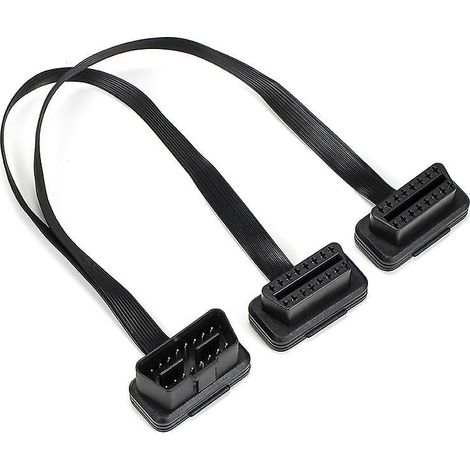 obd2 Cable Connector, Car Obd2 16pin 2 En 1 Converti Adaptateur De Connecteur De Cble D'extension De Diagnostic (1/5)