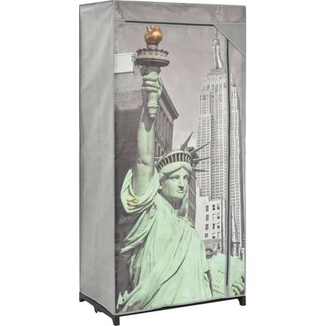 Armario de tela New York 75x45x160 cm vidaXL (1/5)