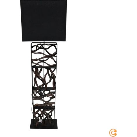 [GEBRAUCHT] B-Ware Kare Design Nature Wave Stehleuchte Mit Holz Standleuchte Stehlampe Lampe