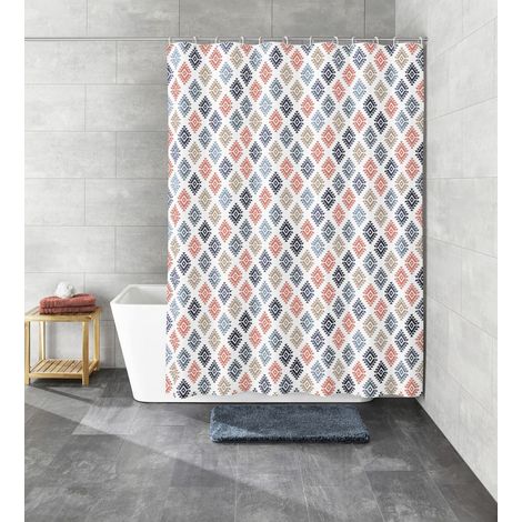 Kleine Wolke Duschvorhang Breeze Multicolor, 180 x 200 cm Duschvorhang