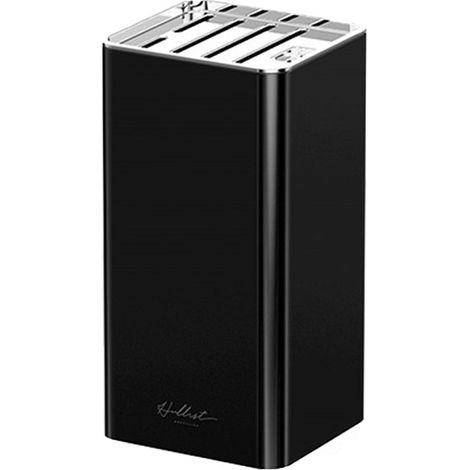 Support de rangement pour couteaux de cuisine, en plastique, multifonctionnel, pour couteaux et ciseaux, noir (1/5)