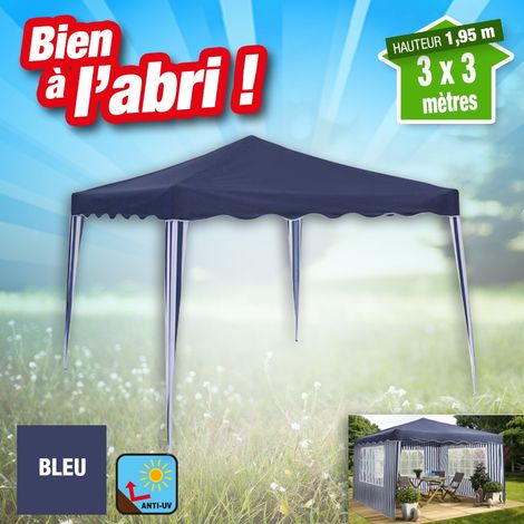 Chapiteau clic clac 3x3 mètres, livré avec 3 murs (1/2)