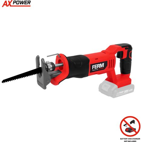 FERM - AX-Power - Sierra recíproca con batería - 20V (sin batería ni cargador)