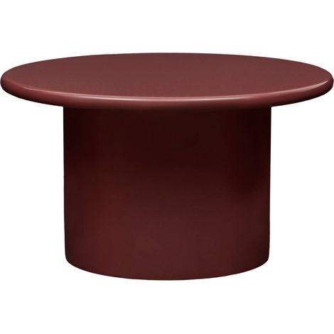 Mesa de centro redonda Douglas, 80 cm de diámetro, roja - Atmosphera créateur d'intérieur (1/3)