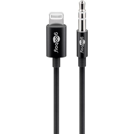 Goobay 66805 cable de conector Lightning 1 m Negro (1/2)