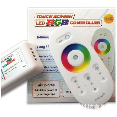 Boîtier tactile LED couleur 2,4 GHz à trois canaux, contrôleur sept couleurs, tension constante, RF RGB MI-LIGHT, FCC