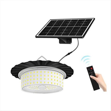 Lampe Suspendue Solaire à 244 LED avec Capteur de Mouvement, Lampe Solaire pour Abri de Jardin, Lampe Extérieure à Énergie Solaire (1/4)
