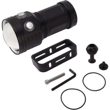 10000LM IPX8 Diving Video Light, Waterproof, Professional, 100m, Red and Blue Filling, Underwater Flashlight (1/5)