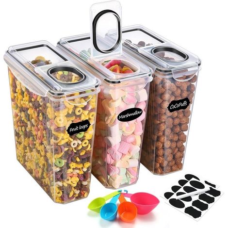 Boîte de Rangement Cuisine Lot de 3, 3.8L Sans BPA (1/4)