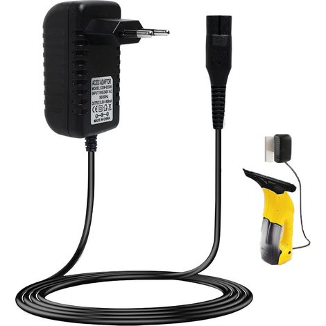 Netzteil kompatibel mit Kärcher WV1, WV2, WV5, WV50, WV51, WV55, WV60, WV70 Modellen – Kabellänge: 1,2 Meter – 5,5 V