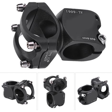 Potence de guidon courte en alliage d'aluminium pour vélo de route/VTT, 31,8 x 32 mm (1/5)