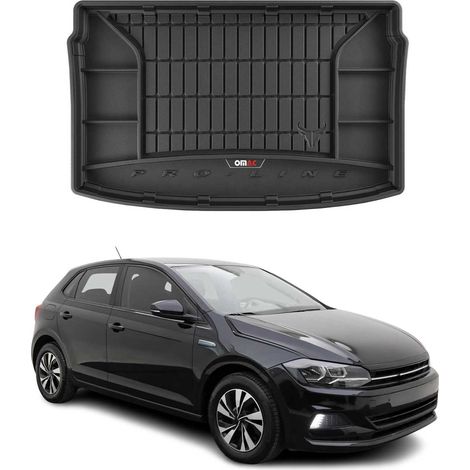 OMAC Gummi Kofferraumwanne für VW Polo 2017-2026 TPE Laderaumwanne Schwarz (1/5)
