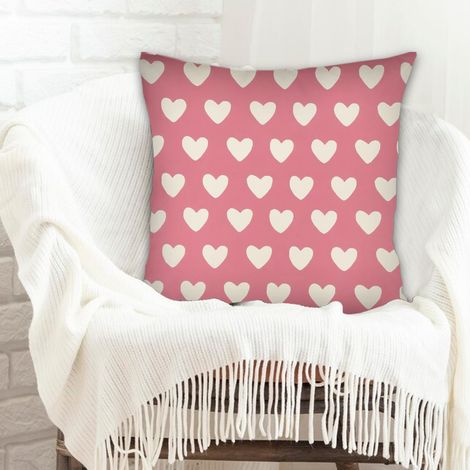 Housse de coussin 45x45 cm en polyester doux et respirant pour canapé chambre à coucher salon