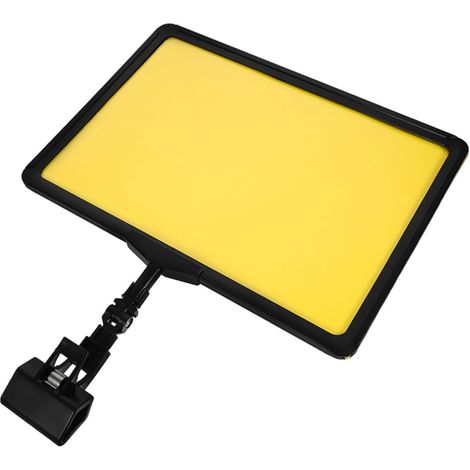 KALLORY Support pour lettres d'exposition jaune en ABS avec clip (1/5)