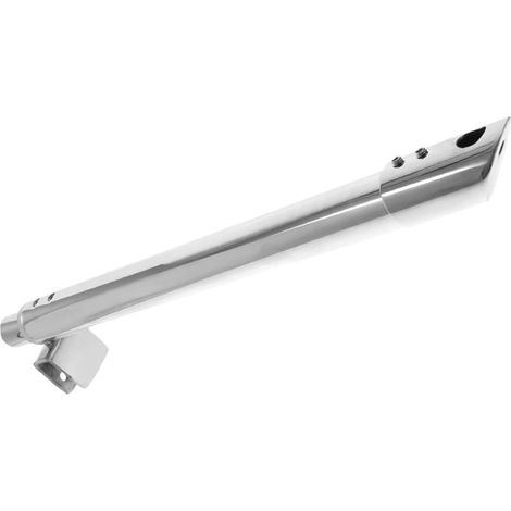 Barre de support de porte de douche Kichvoe sans cadre en verre, en acier inoxydable argenté, pour verre de 8 à 12 mm. (1/5)