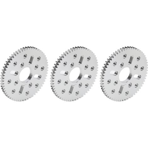 3 engrenages droits à denture droite, alésage long de 4 mm, alésage rond de 12 mm, module de 0,8, alésage central de 14 mm, épaisseur de 4 mm, référence 4312‑0414‑0060 (1/5)