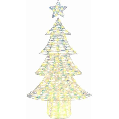 Sapin de Noël,Arbre de Noël avec 160 LED Blanc chaud 150 cm PET CFW41079 (1/5)
