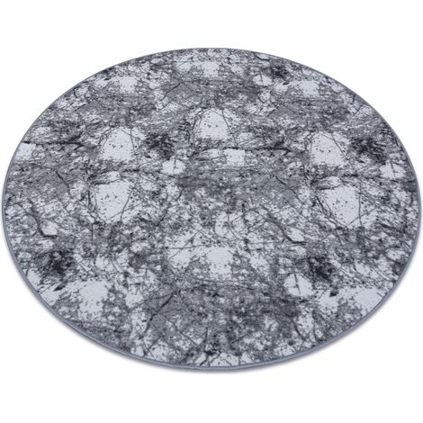 Teppich CONCRETE Kreis Beton grau grey rund 100 cm
