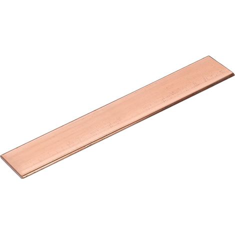 2pcs Copper Bars 3mm Thickness x 25mm Wide x 6" Long Copper Flat Bar Base Plate for Electricity (3mm x 25mm x 152mm) (1/5)