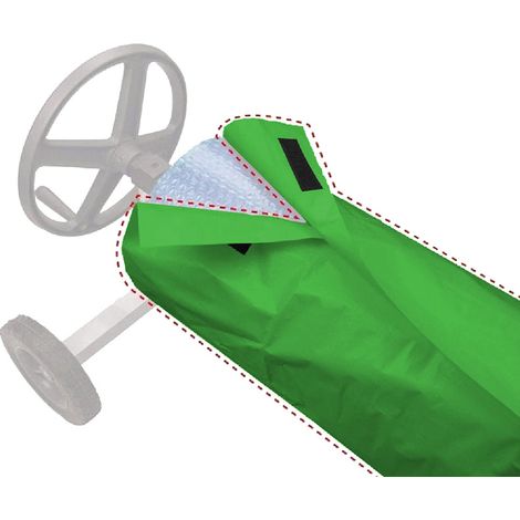Green Waterproof Fabric Pool Cover Roller Cover, Outdoor Indoor Swimming Pool Protective Cover, 610x (1/5)