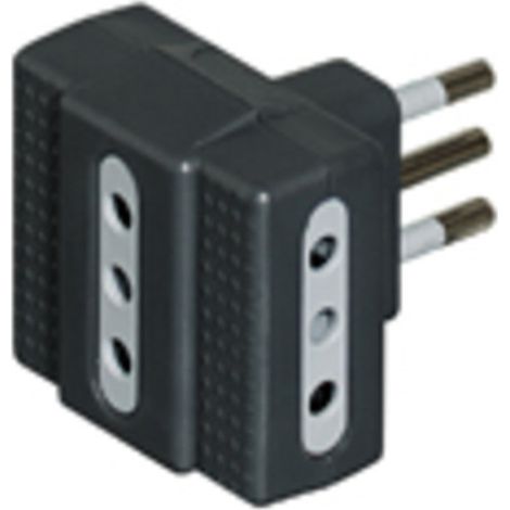 bticino S3603G Netzstecker-Adapter Anthrazit