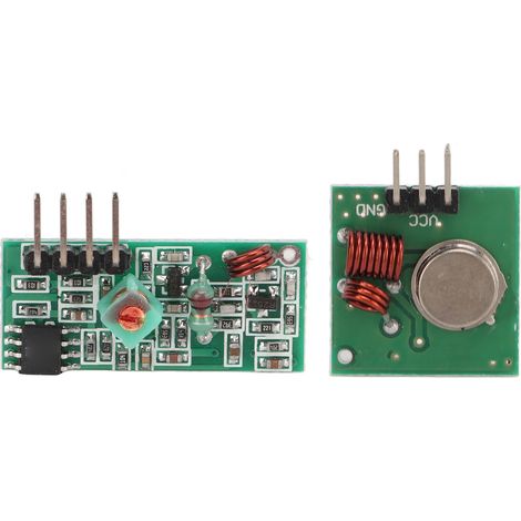 Kit transmetteur récepteur 433MHz DC5V PCB module RF haute fréquence pour alarme antivol télécommande interrupteur (1/5)