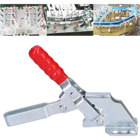 Abrazadera de liberación rápida GH-CH HS-12130-SM: Hierro y plástico, capacidad de carga de 230 kg para máquinas y montaje. (1/5)
