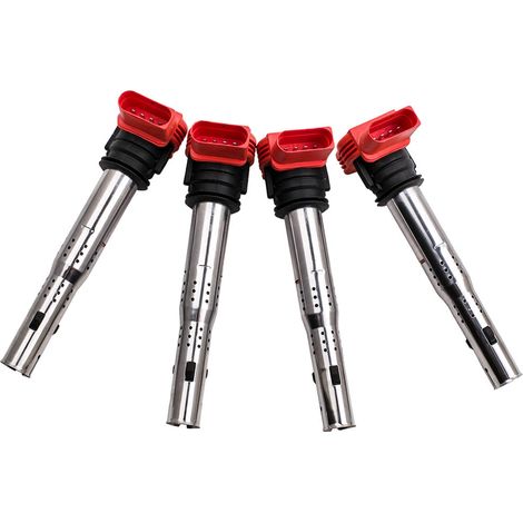 Bobina de encendido de 4 paquetes 06E905115E para AUDI R8 A4 A5 A6 A7 A8 TOUAREG (1/5)