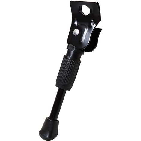 Béquille de vélo - 35,5 cm - Béquille simple - Béquille latérale - Métal - Accessoire pour vélo enfant - Longueur : 21,5 cm - Noir (1/5)