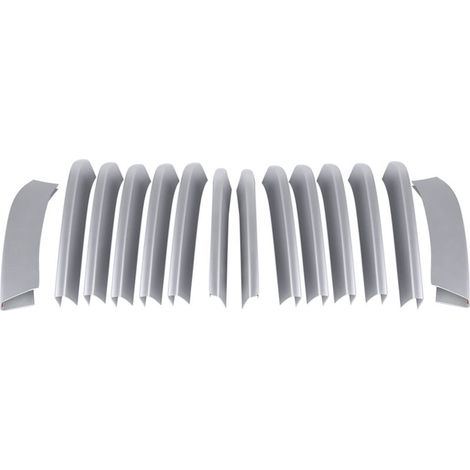 Cornice griglia paraurti anteriore, cornice griglia auto in plastica ABS cromata, ricambio per X5 F15 14-18-Crezuo