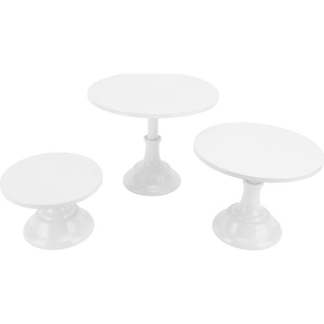 Set mit 3 Tortenständern aus Metall im europäischen Stil für Geburtstage, Hochzeiten oder Babypartys – Dekoration im Stil des Weißen Hauses (1/5)