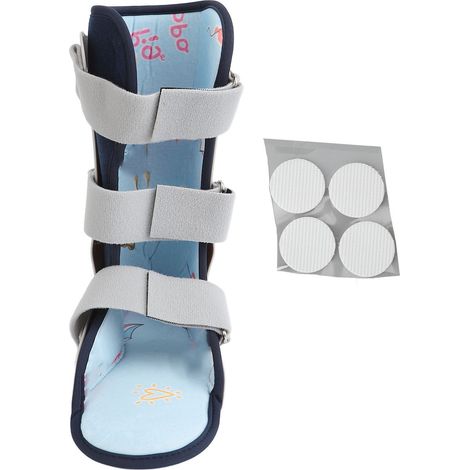 Cheville enfant attelle confortable respirante réglable botte de marche pour pied gauche blessé jeune (1/5)