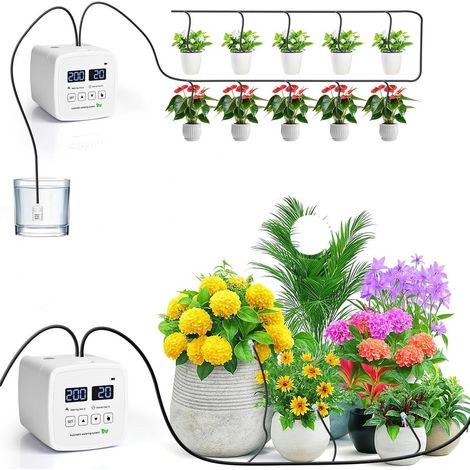 Arrosage Automatique interieur,Kit Arrosage Automatique,kit d'arrosage Goutte à Goutte Arrosage des Plantes d'intérieur pour 15 Plantes en pot (1/5)
