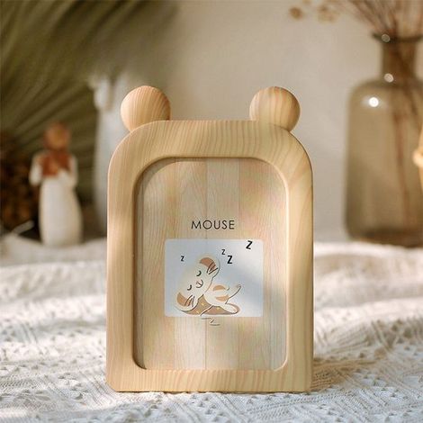 Marco de fotos creativo de 18 cm de estilo escandinavo. Ideal para mesas, escritorios, habitaciones infantiles y como decoración de pared. (1/5)