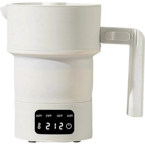 Voyage électrique bouilloire Collapsible électrique bouilloire 600W pliable petit eau bouilloire avec 4 Temp Presets (1/5)