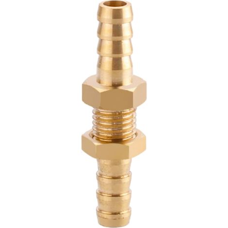Raccord cannelé en laiton 1/2", filetage femelle, épisseur de métaux, barbillons, raccord tuyau, connecteur adaptateur pour air, eau, huile (épaisseur 8 mm) Pagode 6 Mm Petit Cuivre (1/5)