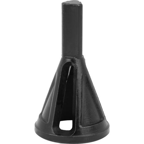 Outil de déburrage extérieur CR12MOV pour perceuse, queue hexagonale ou triangulaire, acier robuste noir, finition précise et rapide (1/5)