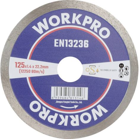 Disco da taglio diamante WorkPro gsoscr-2 125 mm resistente (1/2)