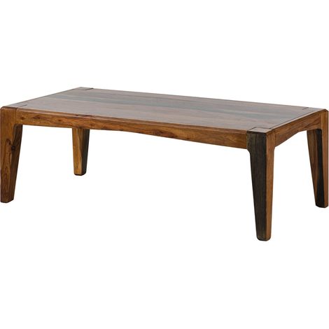 ANCONA 203 Tavolino da salotto in legno di sheesham - laccato / marrone scuro 120x60