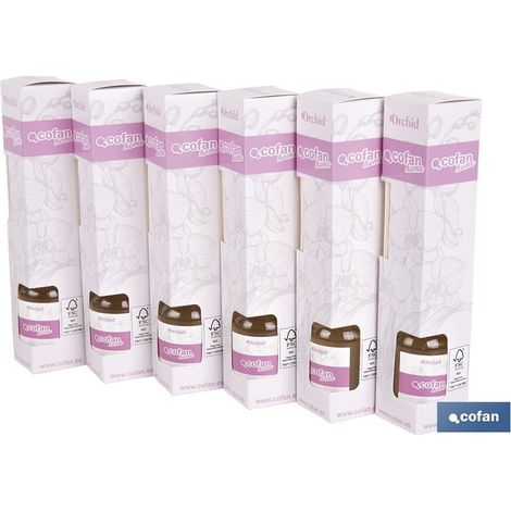Pack de 6 unités diffuseur de tiges orchidée 50 ml (1/4)
