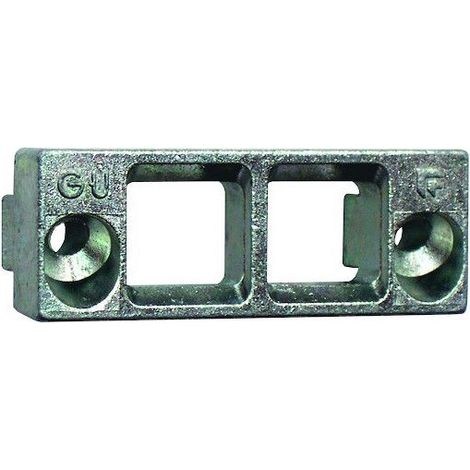 Gâche triangle double jeu de 12 mm rainure 7/8x4mm - FERCO - E-16678-01-0-1